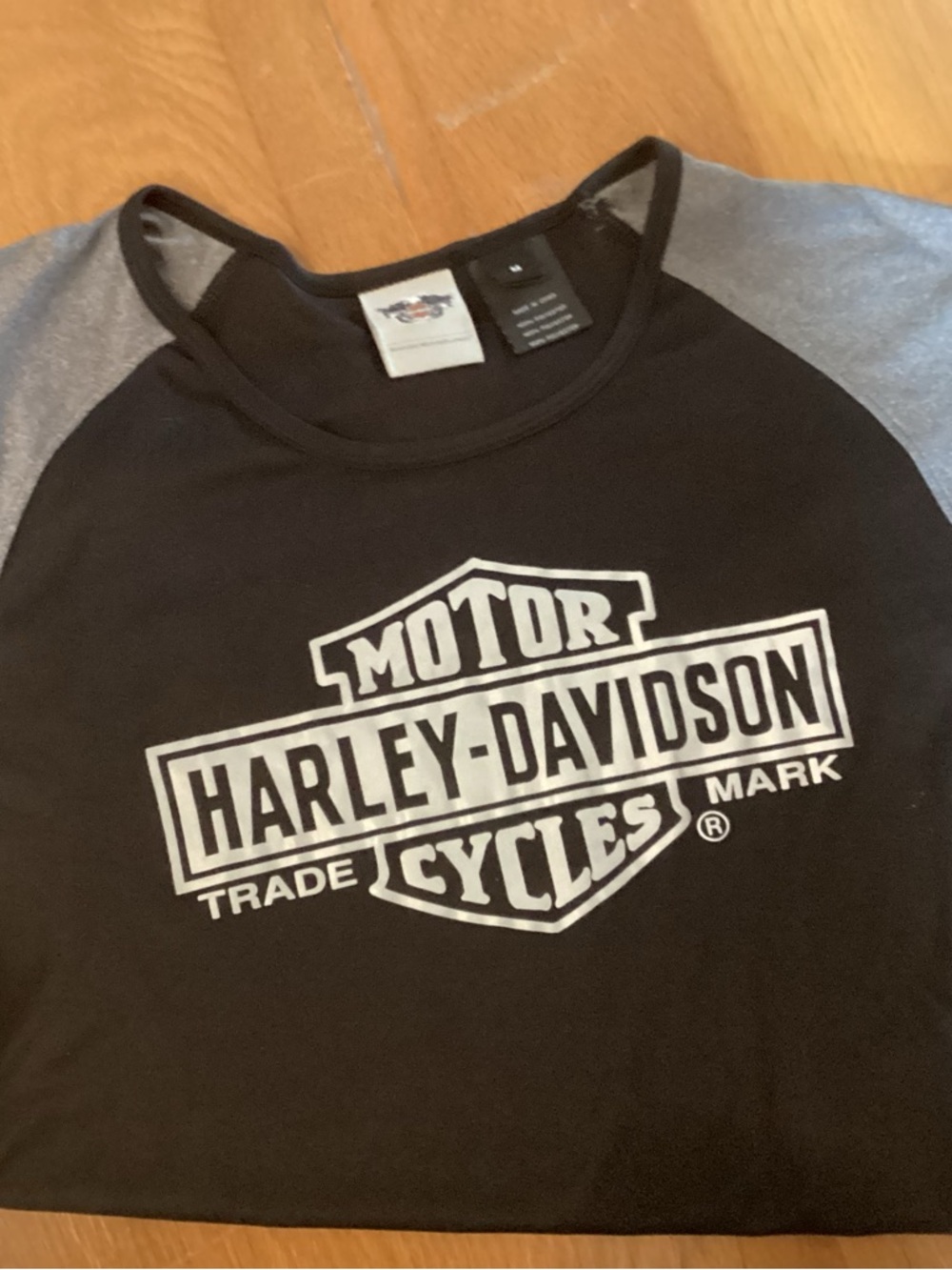 Harley Davison black jersey top.